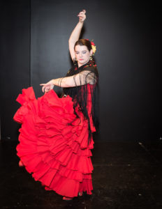 Diane Lapierre dancing flamenco